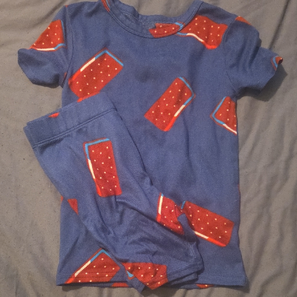 Cat & Jack Blue and Red Kids Pajama Set
